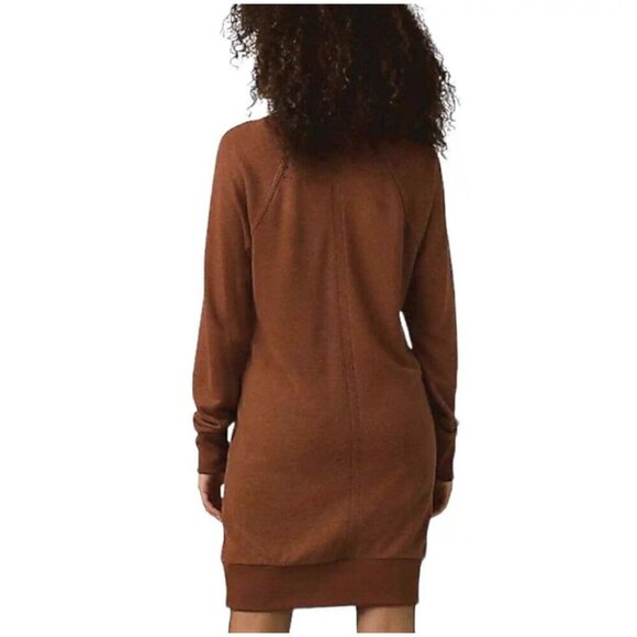 NWT Prana Cozy Up Terry Dress in Roux Heather - Size Extra Small - Picture 11 of 12